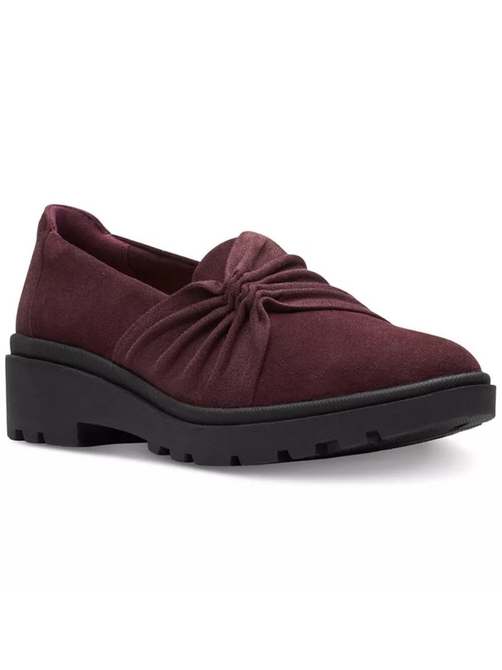 NWOT Clarks Collection Calla Style Ruched Slip On Loafers Size 8